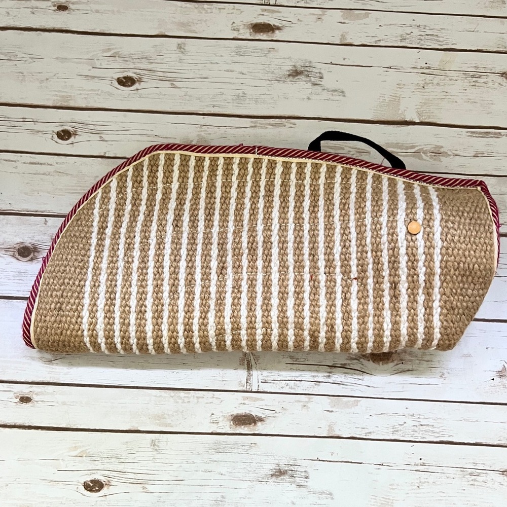 Dog Training Bite Sleeve Tan White Jute Striped K9 Protection 24in
